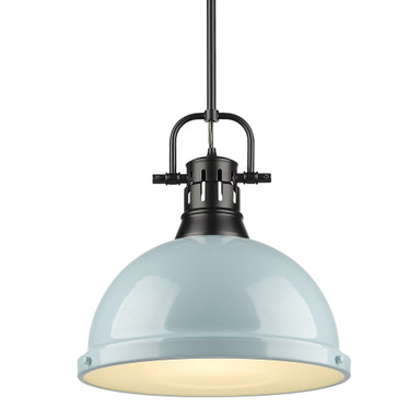 Duncan 1 Light Medium Rod Pendant 14.63 Inch Tall by Golden - 3604-L