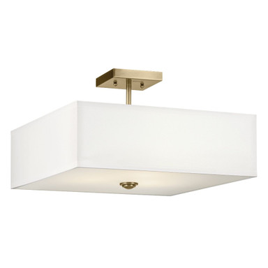 Shailene 3 Light 18 Inch Wide Square Semi Flush Mount by Kichler - 43693