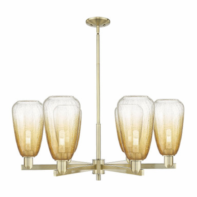 Brookhaven Almond 6 Light Stem Chandelier 23.88 Inch Wide by Innovations - 716-6CR-G480-6