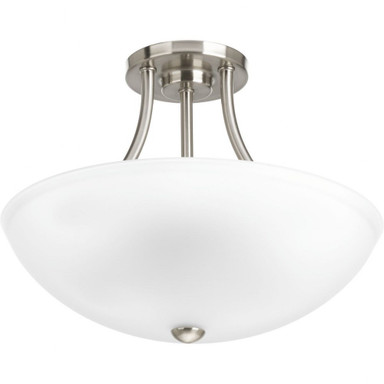 Gather 2 Light 12.88 Inch Wide Semi Flush Mount by Progress - P3748