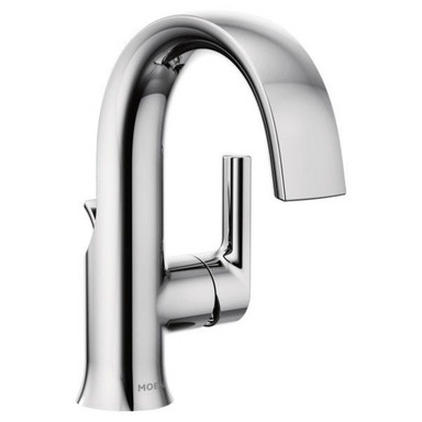 Doux One Handle Bathroom Faucet Multiple Finishes by Moen - S6910