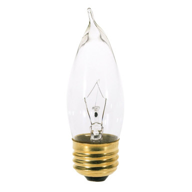 130V 25W CA10 Medium Base Bulb 1.25 Inch Wide and 4.25 Inch Length by Satco - A3664_p