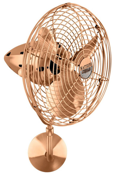 Bruna Parede 3 Blade Wall Fan 21 Inch Tall X 13 Inch Wide by Matthews Fans - BP-MTL