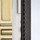 Modern Brass/White/Black Leather/Clear