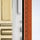 Modern Brass/White/Chestnut Leather/Clear