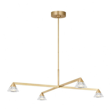 Midrand 31.9W 4 LED Crystal Chandelier 37.4 Inch by Visual Comfort Modern - SLCH754