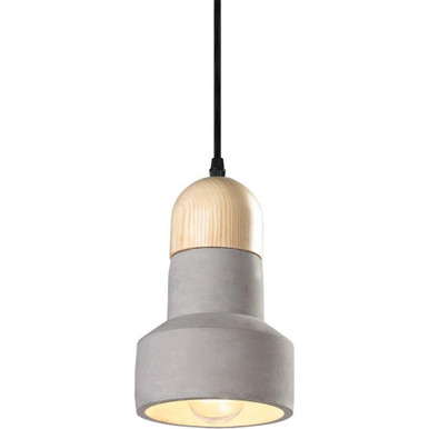 Industrial 1 Light Small Pendant 10 Inch Tall by Matteo - C53205CR