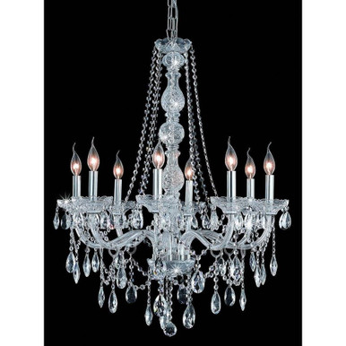 Verona 8 Light Large Chandelier by Elegant 7958D28 - 7958D28