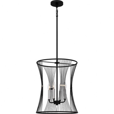 Leiland 4 Light Medium Pendant by Quoizel - LEI2816MBK