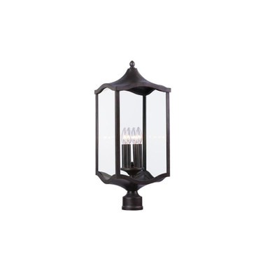 Lakewood  Four Light Outdoor Large Post Mount by Kalco  - 404500AI