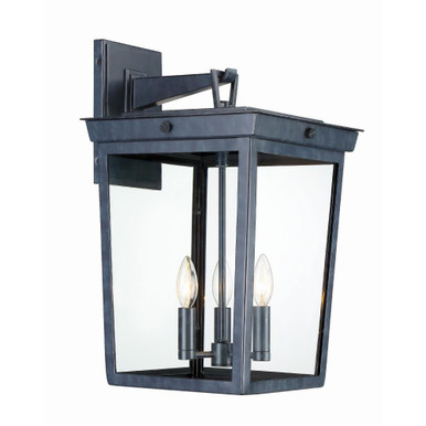 Belmont 3 Light Candle Style Outdoor Wall Lantern by Crystorama - bel-a8063-ge