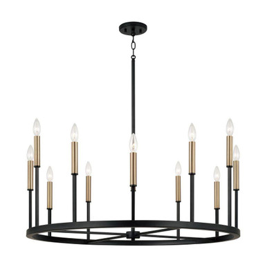 Davis 12 Light Chandelier 24 Inch Tall and 36 Inch Wide by Capital - 458301ER