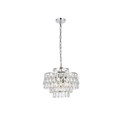 Mila 3 Light Medium Pendant 16 Inch Wide by Elegant - 1102D16