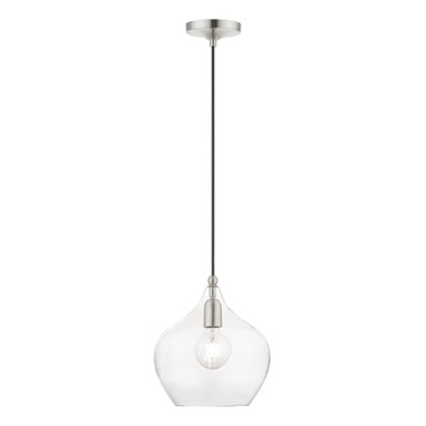 Aldrich 1 Light Small Pendant 17 Inch Tall by Livex - 49093