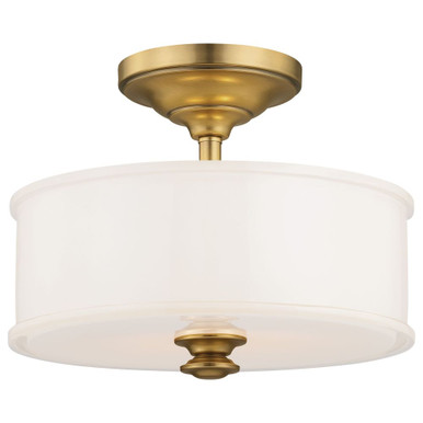 Harbour Point 2 Light 13.5 Inch Wide Semi Flush Mount by Minka Lavery - 4172