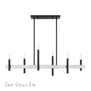 Denmark 6 Light Mini Chandelier by Livex - 49336