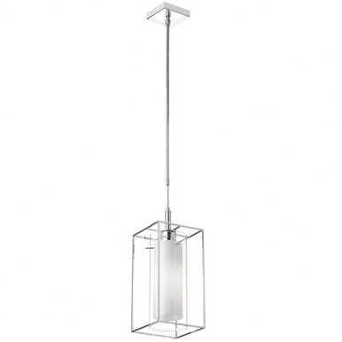 Cubo 1 Light Small Pendant by Dainolite - cbe-61p-pc