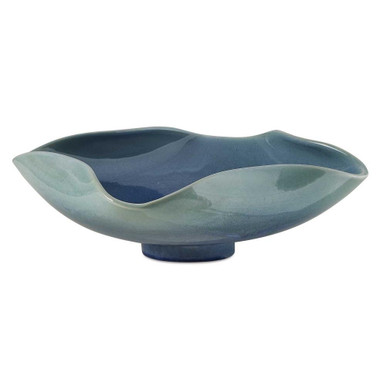 Blue Lagoon Outdoor Bowl 14.25 Inch Tall and 14.25 Inch Wide by uttermost - 18249