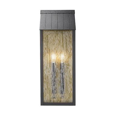 Point 2 Light Outdoor Wall Mount 21.5 Inch Tall and 8 Inch Wide by Artcraft - AC8058BK