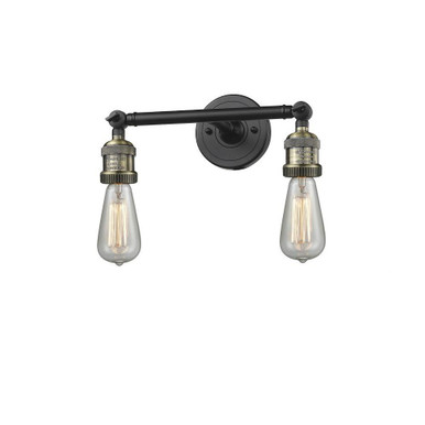 Bare Bulb 2 Light Traditional Vanity Light by Innovations - 208-BARE