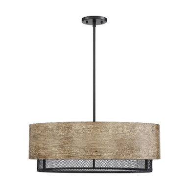 Barrique 5 Light Large Pendant by Nuvo - 60/6980