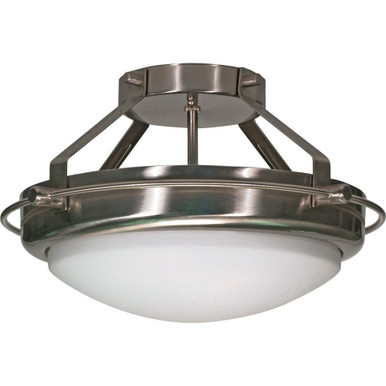 Fawn 2 Light 13.75 Inch Wide Semi Flush Mount by Nuvo - 60/609