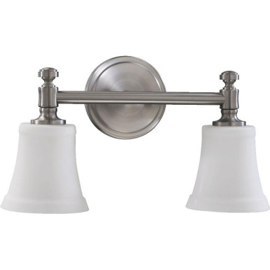 Rossington 2 Light Bath Vanity 16.63 inch wide by 8.75 inch high by Quorum - 5122-2-SO