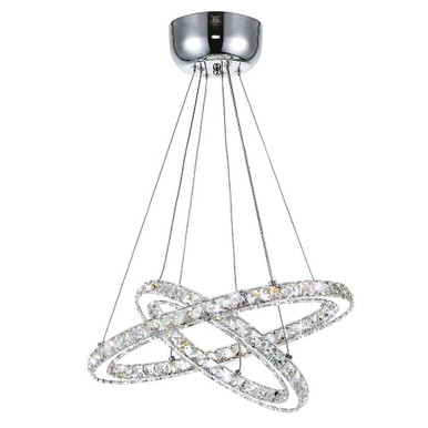 Ring 12 LED Light Small Chandelier by CWI - 5080P20ST-2R