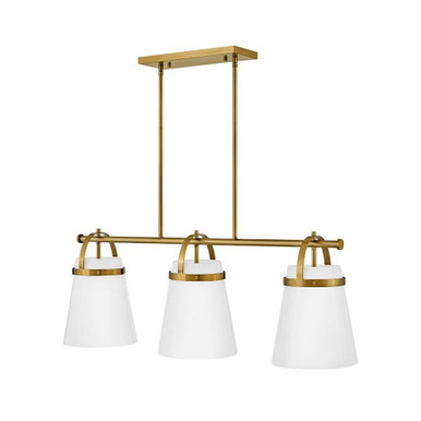 Tori 3 LED Light Oversized Linear Chandelier by Lark - 83056