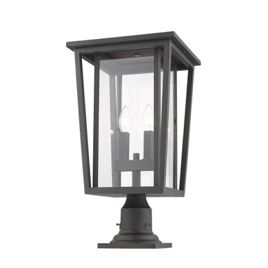 Seoul Two Light Outdoor Post Mount Lantern 14.25 x 101.5 Inches by Z-Lite - 571PHBR-533PM-ORB