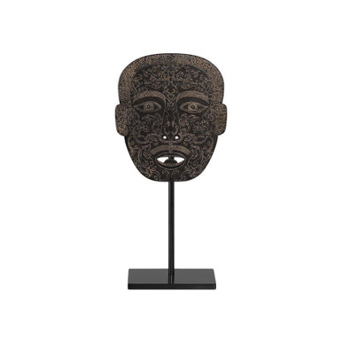 Han Dynasty Jade Medicine Mask 7.5 Inch Sculpture by Currey Company - 1200-0860
