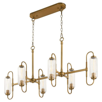 Whitmire 6 Light Pendant 24 Inch Tall and 18 Inch Wide by Quorum - 6615-6-47