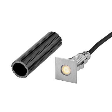 Dot LED Small Square Button Light 3.25 Inch Length by Hinkley - 15084SS
