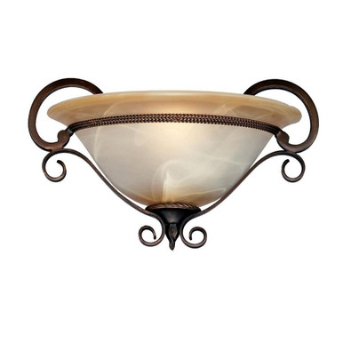 Meridian 1 Light Wall Sconce by Golden - 3890-WSC GB