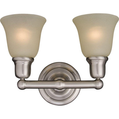 Bel Air 2 Light Vanity Light by Maxim - 11087SVSN