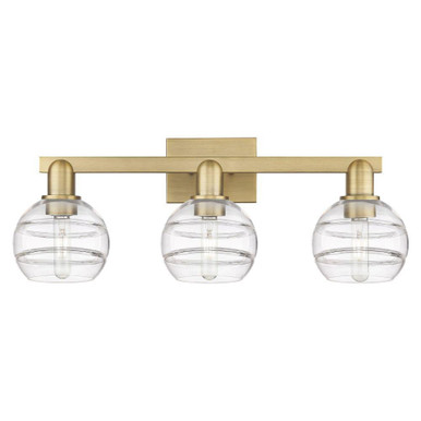 Rochester 3 Light Bath Vanity 9.63 Inch and 24.88 Inch Wide by Innovations - 716-3W-BB-G556-6CL