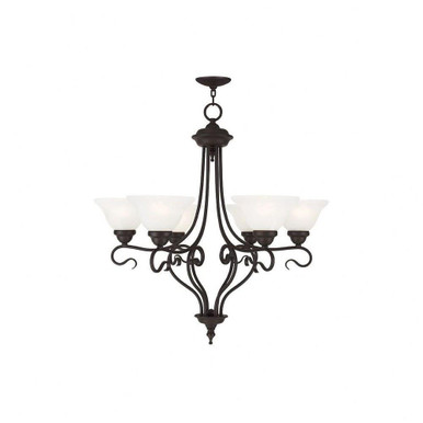 Coronado 4 Light Vanity Light 40 Inch Wide by Livex - 6124-58
