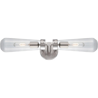 Beaker Two Light Wall Sconce 23.75 x 4.75 Inches by Nuvo - 60/5263