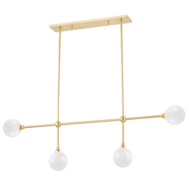 Andrews 4 LED Light Mini Island Pendant by Hudson Valley - 4804-AGB