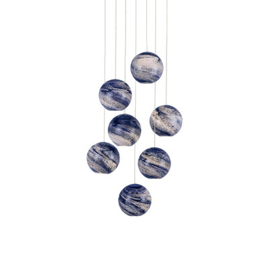 Palatino 7 Light Large Round Pendant by Currey Company - 9000-1007
