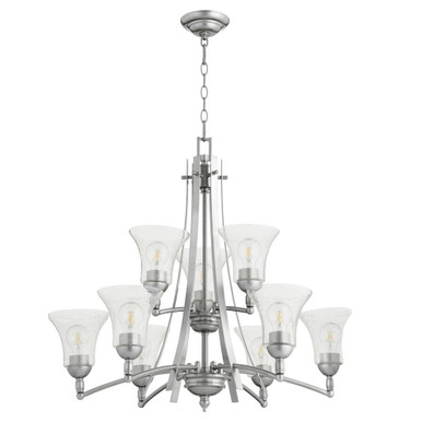 Aspen 9 Light Large 2 Tier Chandelier by Quorum - 6177-9