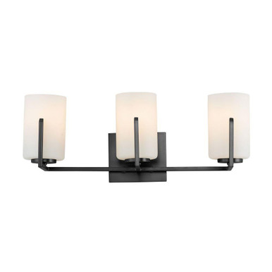 Dart Three Light Vanity Light by Maxim - 21283SWBK
