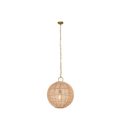 Reed 1 Light Chain Hung Pendant 22.75 Inch and 18 Inch Wide by Innovations - 673-1P-GD-18NT