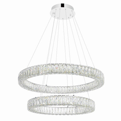 Madeline LED Round Large Chandelier by CWI - 1044P32-601-R-2C-B