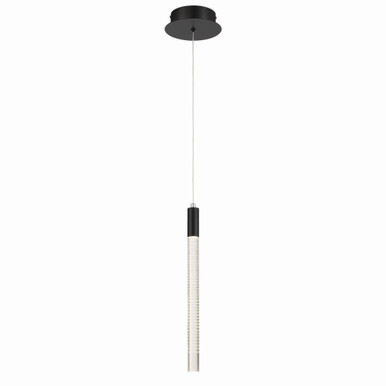 Celine 5W 1 LED Pendant 16.75 Inch Tall and 4.72 Inch Wide by Artcraft - AC12141BK