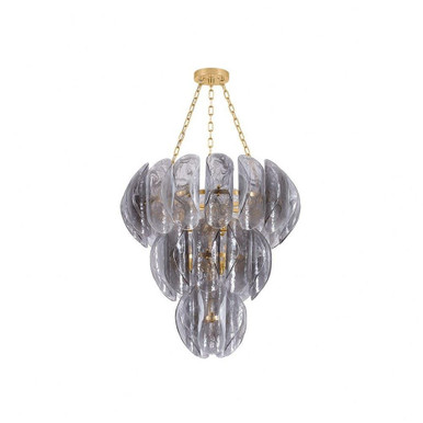 Anatase 10 Light Chandelier 34.75 Inch Tall and 33.5 Inch Wide by Corbett - 518-36-VGL
