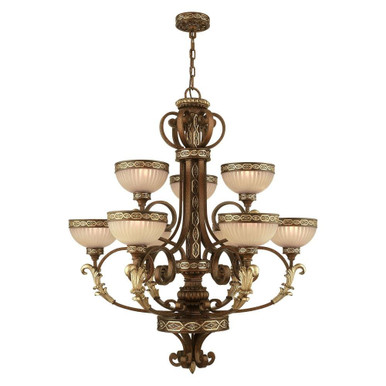 Seville 9 Light Large Chandelier by Livex - 8529-64