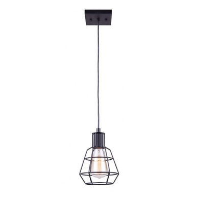 Wren 1 Light Mini Pendant by Canarm Inc - IPL702A01BK