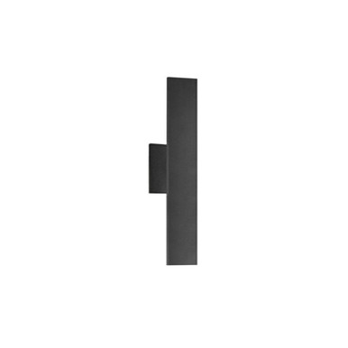 Wheatherly 15W 1 LED Outdoor Wall Sconce 18 Inch Tall by dainolite - WEA-1818LEDW-MB