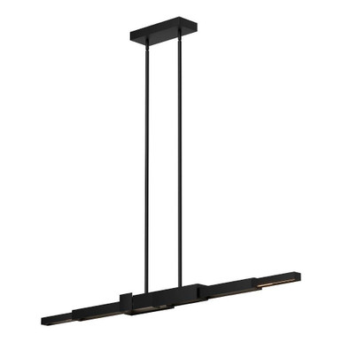 Enzo 62W LED Linear Pendant 3.25 Inch Tall and 3.13 Inch Wide by Kuzco - LP29560-BK-UNV